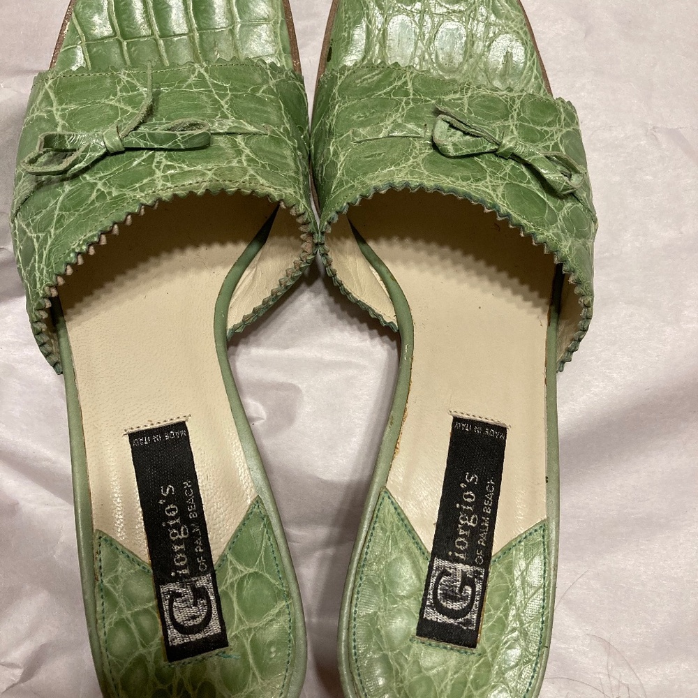 New Giorgio’s of Palm Beach real alligator shoes size 7